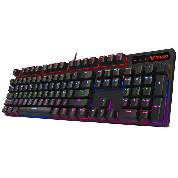 Rapoo V500 PRO Mixed Light 104 Keys Desktop Laptop Computer Game Esports Office Home Typing Wired...