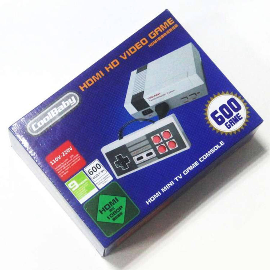 Retro Classic TV Mini HDMI HD Video Game Console, Built-in 600 Games, EU Plug
