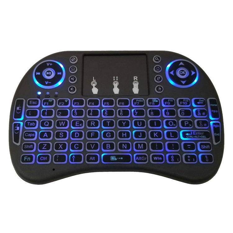 Support Language: Italy i8 Air Mouse Wireless Backlight Keyboard with Touchpad for Android TV Box...