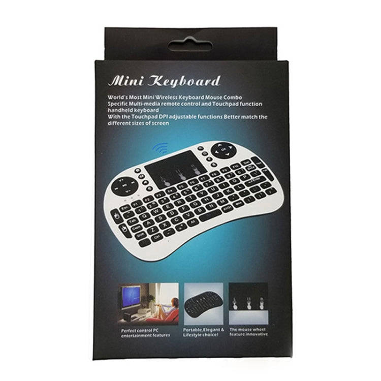 Support Language: Arabic i8 Air Mouse Wireless Keyboard with Touchpad for Android TV Box & Smart ...