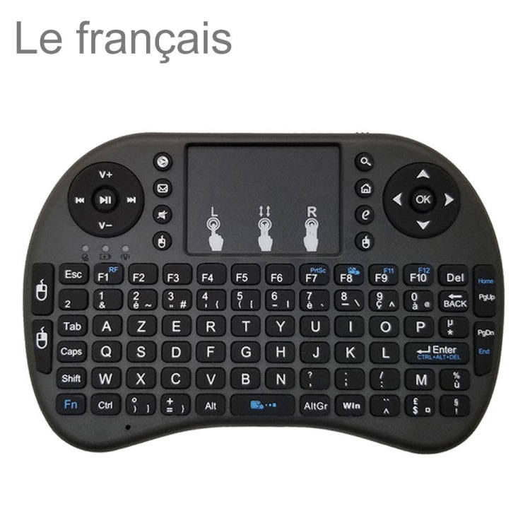 Support Language: French i8 Air Mouse Wireless Keyboard with Touchpad for Android TV Box & Smart ...