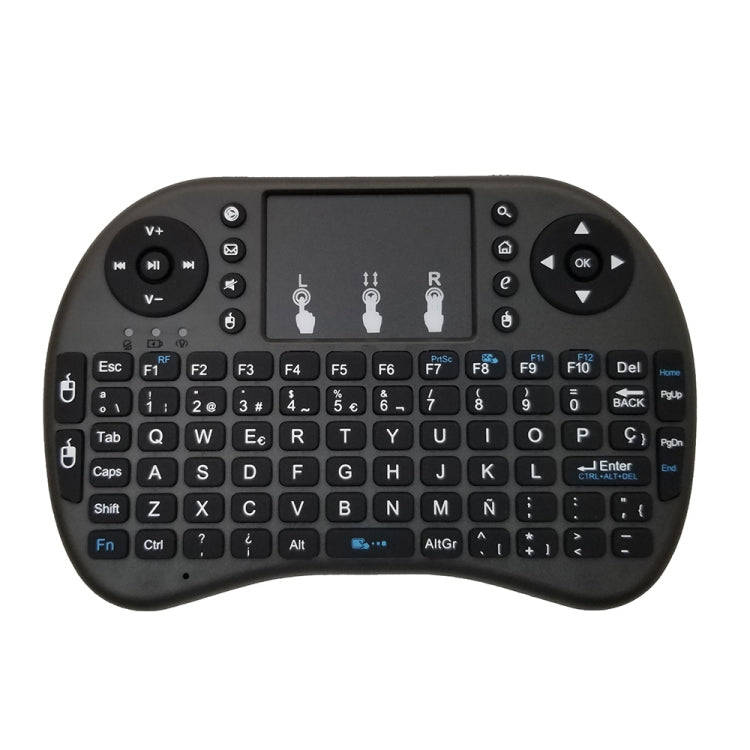 Support Language: Spanish i8 Air Mouse Wireless Keyboard with Touchpad for Android TV Box & Smart...