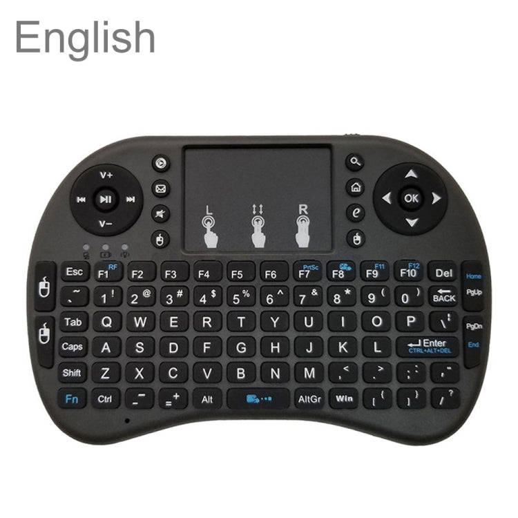 Support Language: English i8 Air Mouse Wireless Keyboard with Touchpad for Android TV Box & Smart...