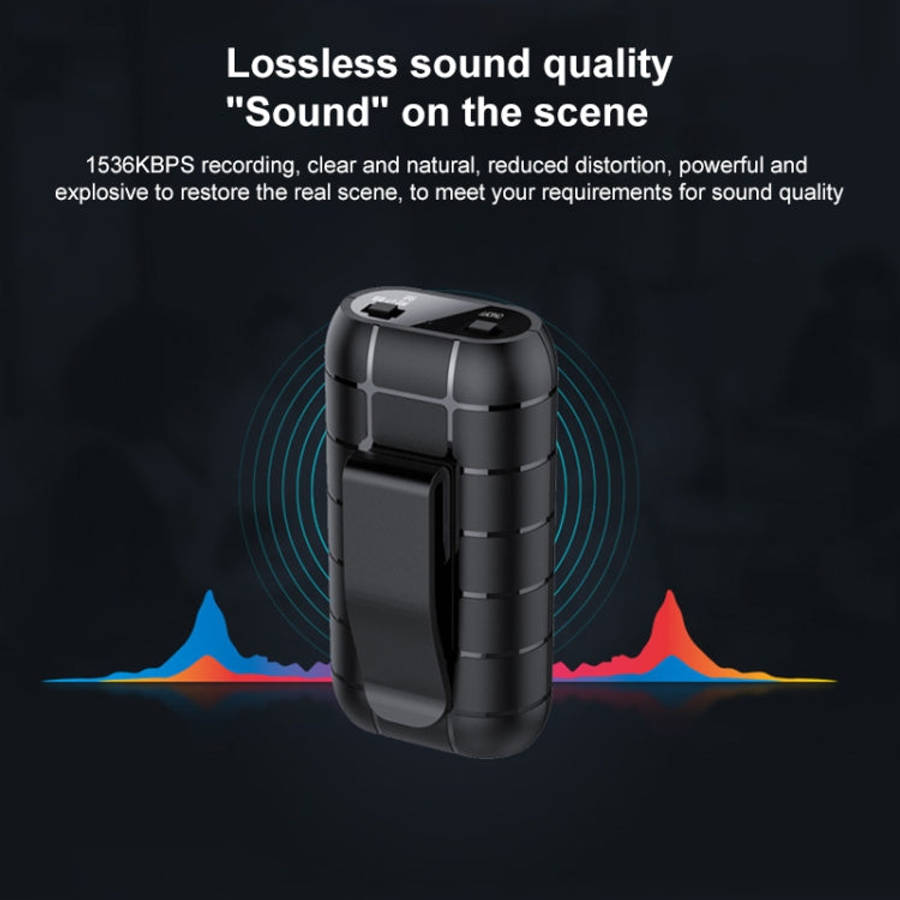 B800 Back Clip HD Sound Lossless Voice Recorder