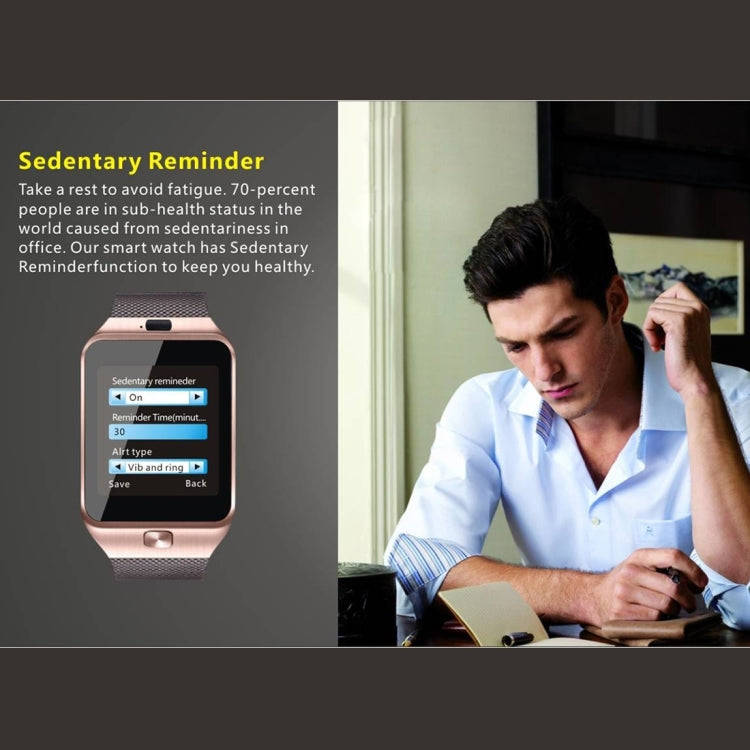 DZ09 1.56 inch Screen Bluetooth 3.0 Android 4.1 OS Above Smart Watch Phone with Bluetooth Call & ...