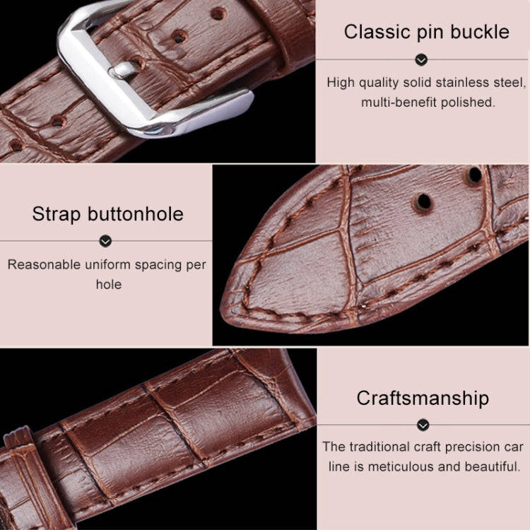 Calfskin Detachable Watch Leather Watch Band, Specification: 20mm (Red)