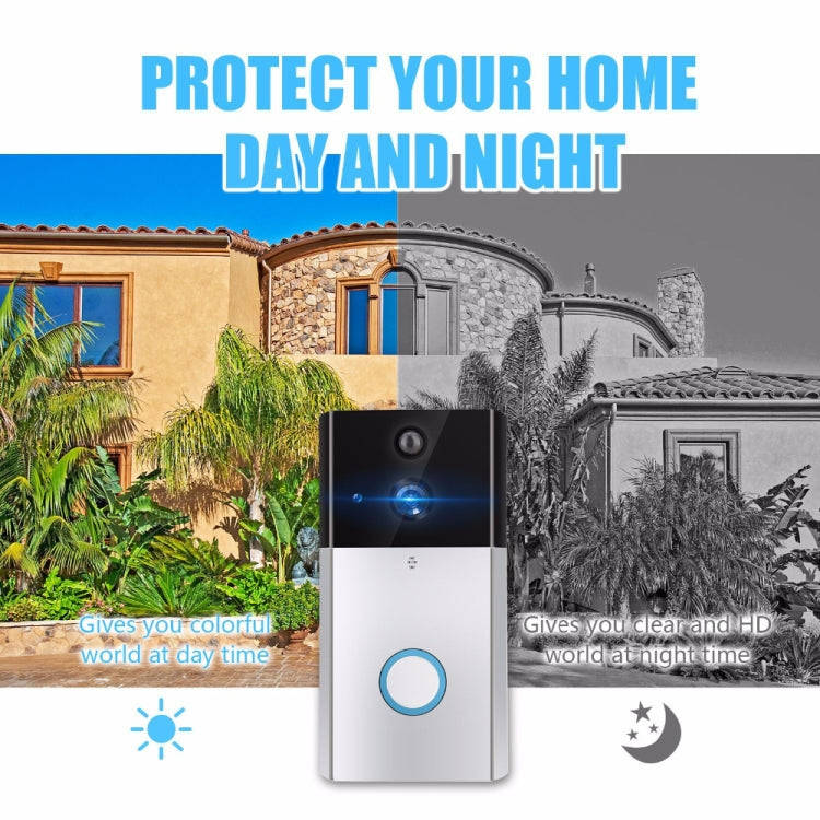 VESAFE HD 720P Security Camera Smart WiFi Video Doorbell Intercom, Support TF Card & Infrared Nig...