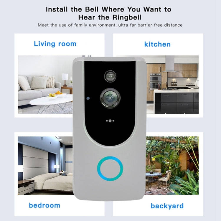 M2 720P Smart WIFI Video Visual Doorbell,Support Mobile Phone Remote Monitoring & Night Vision (G...