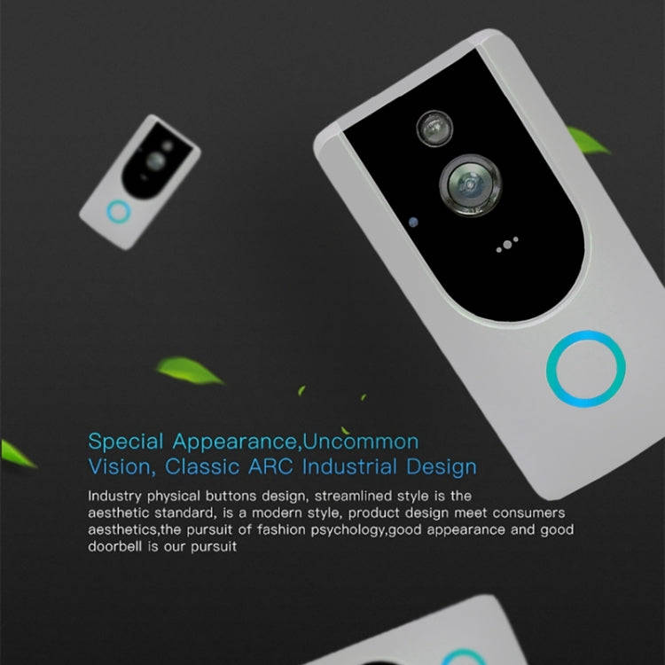 M2 720P Smart WIFI Video Visual Doorbell,Support Mobile Phone Remote Monitoring & Night Vision (G...