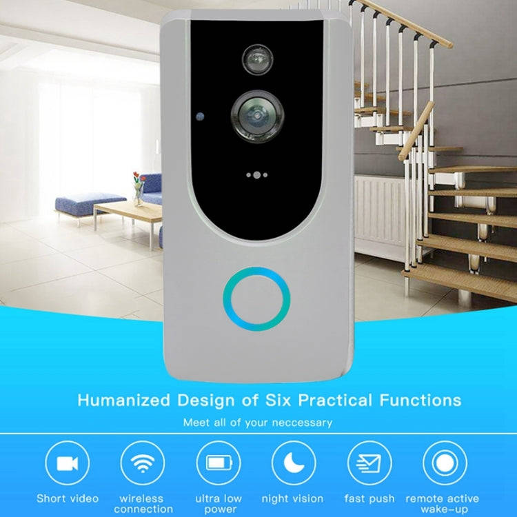 M2 720P Smart WIFI Video Visual Doorbell,Support Mobile Phone Remote Monitoring & Night Vision (G...