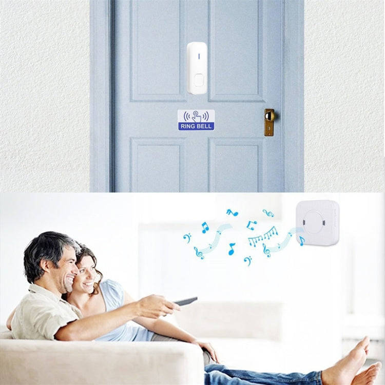 P6-B 110dB Wireless IP55 Waterproof Low Power Consumption WiFi Doorbell Receiver, 53 Music Option...
