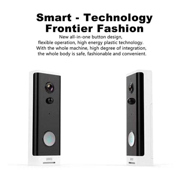 M200A 1080P WiFi Intelligent Round Button Video Doorbell, Support Infrared Motion Detection & Ada...