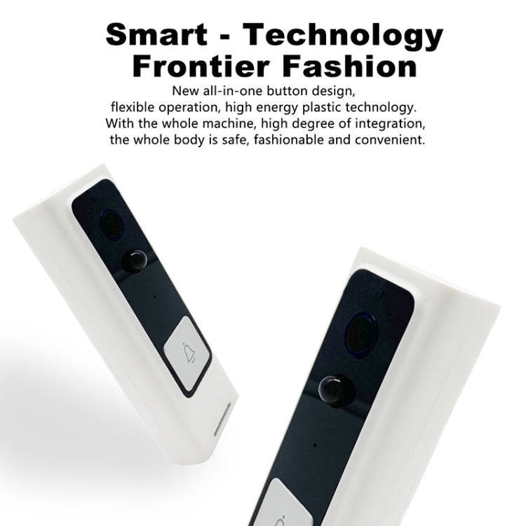 M200B WiFi Intelligent Square Button Video Doorbell, Support Infrared Motion Detection & Adaptive...