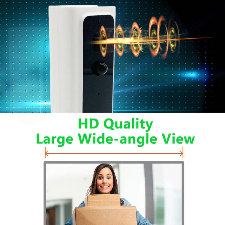 M200B WiFi Intelligent Square Button Video Doorbell, Support Infrared Motion Detection & Adaptive...