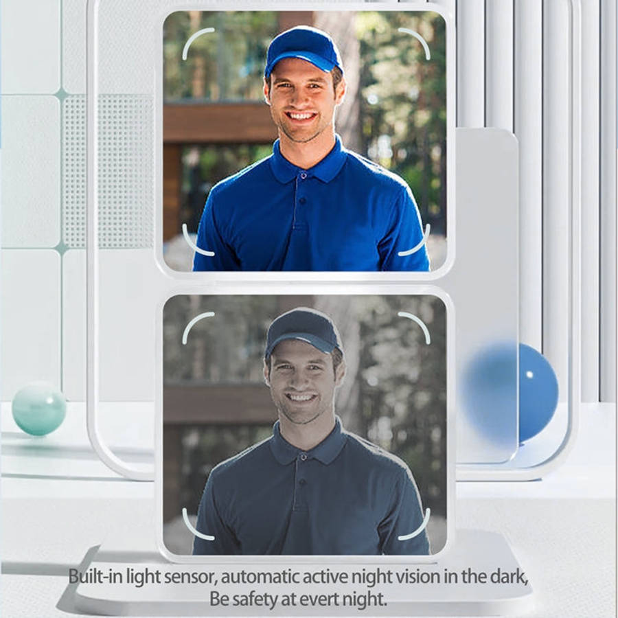 DoorBell i5 Smart Doorbell HD Wireless Bluetooth WiFi Security Camera Visual Doorbells Anti-theft...