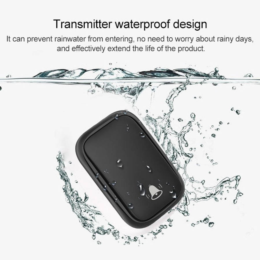 CACAZI FA86 Self-Powered Smart Home Wireless Doorbell, EU Plug(Black)