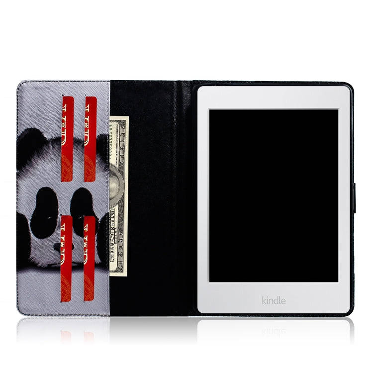Panda Pattern Horizontal Flip Leather Case for Amazon Kindle Paperwhite 4 (2018) / 3 / 2 / 1, wit...