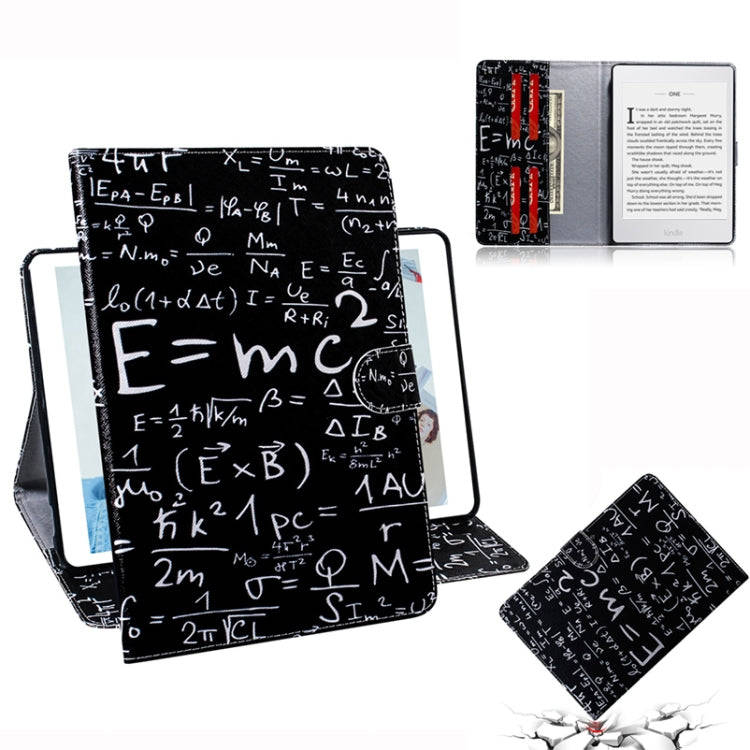 Formula Pattern Horizontal Flip Leather Case for Amazon Kindle Paperwhite 4 (2018) / 3 / 2 / 1, w...