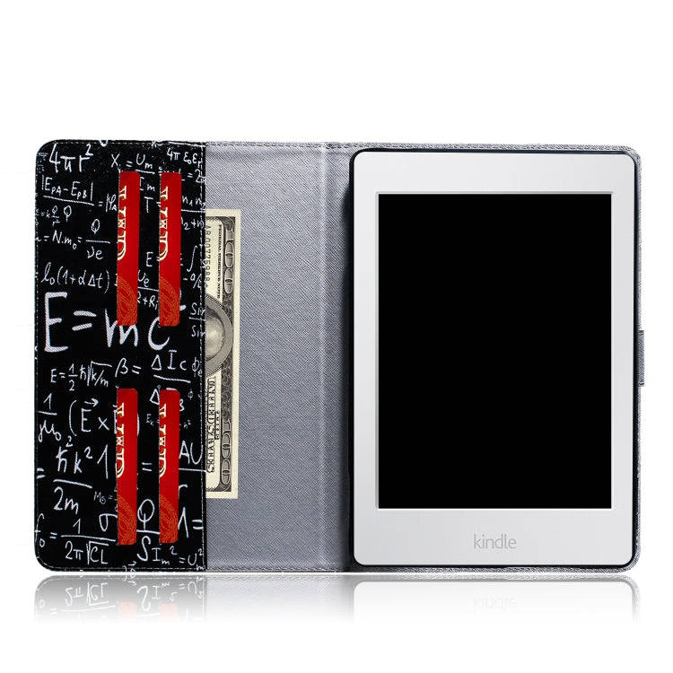 Formula Pattern Horizontal Flip Leather Case for Amazon Kindle Paperwhite 4 (2018) / 3 / 2 / 1, w...