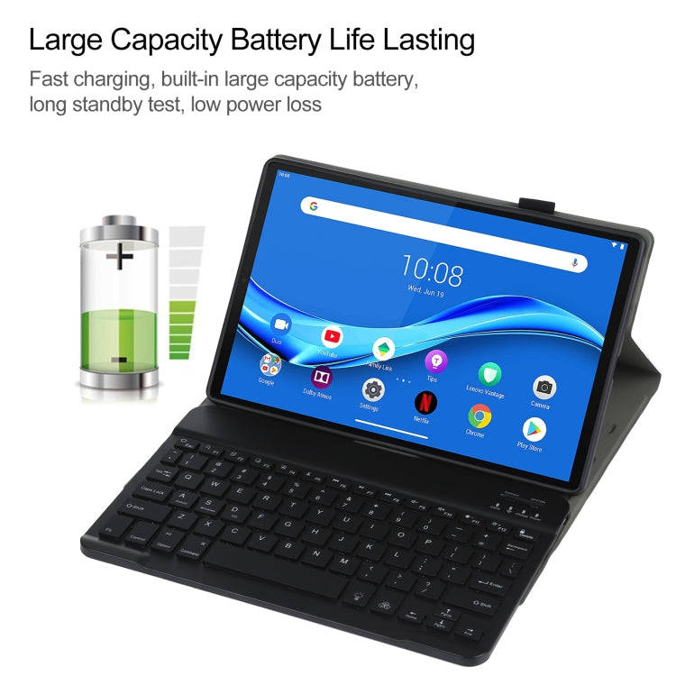 AM10S Detachable Bluetooth Backlight Keyboard Ultrathin Horizontal Flip Leather Tablet Case with ...