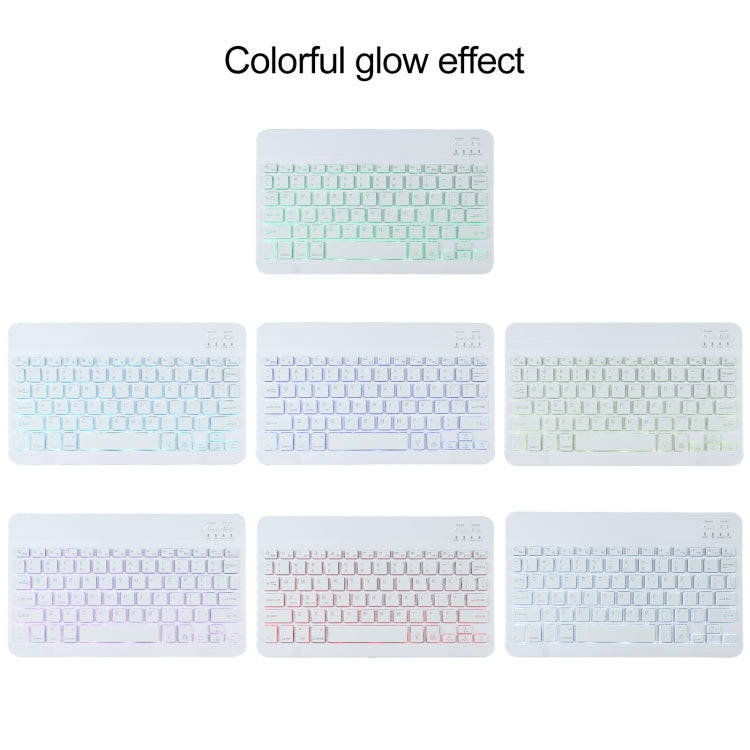 AM10S Detachable Bluetooth Backlight Keyboard Ultrathin Horizontal Flip Leather Tablet Case with ...