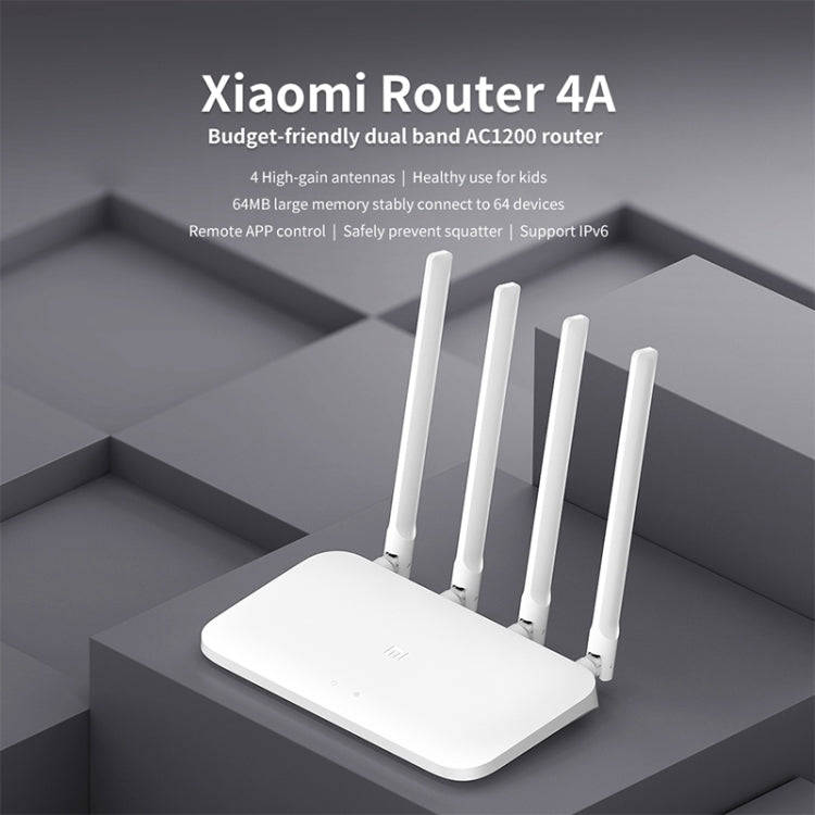 Original Xiaomi WiFi Router 4A Smart APP Control AC1200 1167Mbps 64MB 2.4GHz & 5GHz Wireless Rout...