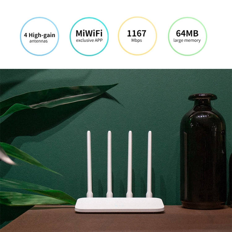 Original Xiaomi WiFi Router 4A Smart APP Control AC1200 1167Mbps 64MB 2.4GHz & 5GHz Wireless Rout...