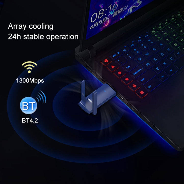 COMFAST CF-927B 1300Mbps Dual-band Bluetooth Wifi USB Network Adapter