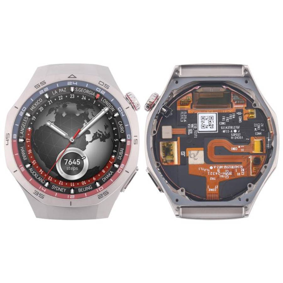For Huawei Watch GT 5 Pro 46mm Original LCD Screen Digitizer Full Assembly With Frame (Space Silver)
