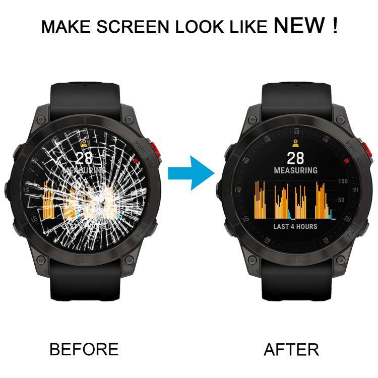 For Garmin Epix 47mm Original LCD Screen Digitizer Full Assembly With Frame(Silver)