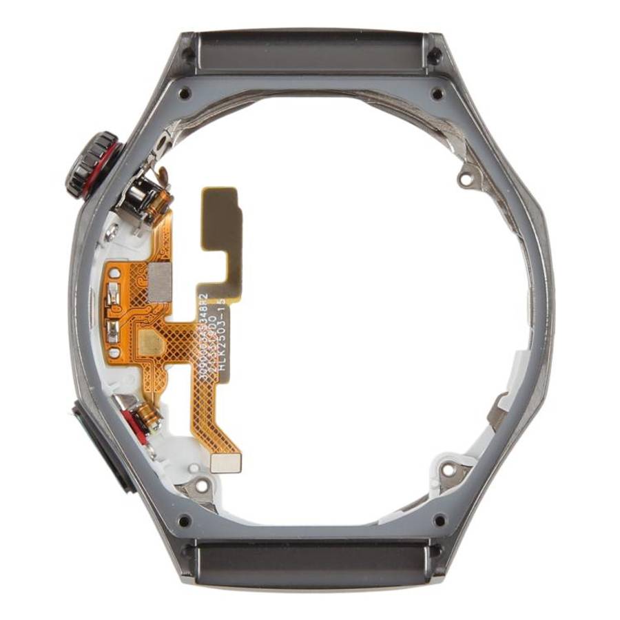 For Huawei Watch GT 5 Pro 46mm Original LCD Screen Frame Bezel Plate with Power Flex Cable(Black)