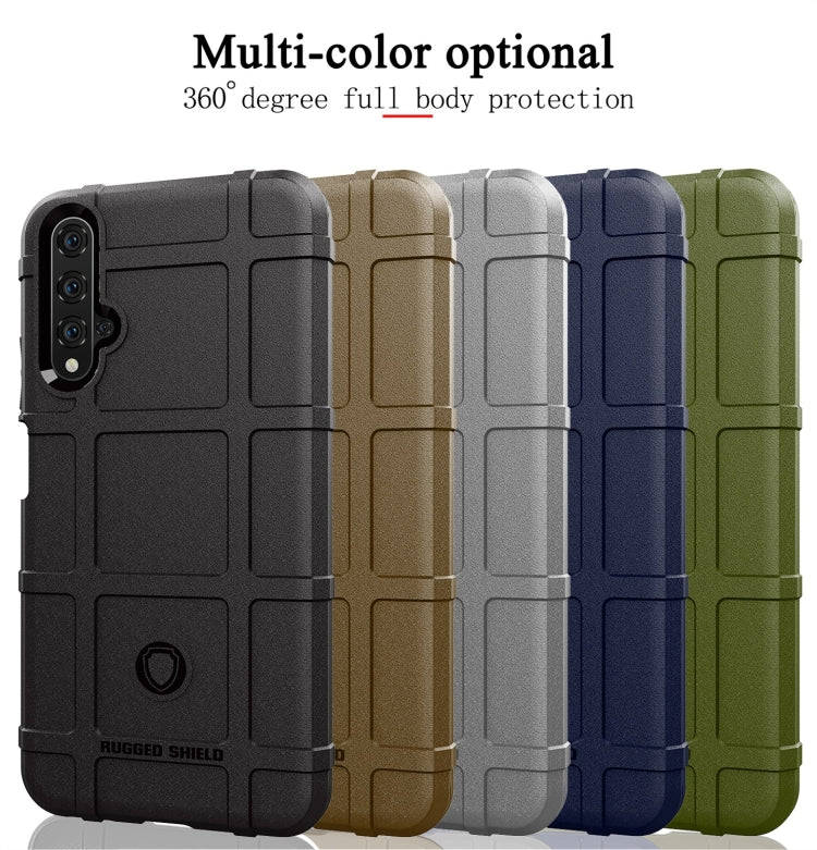 Shockproof Protector Cover Full Coverage Silicone Case for Huawei Honor 20 (Grey)