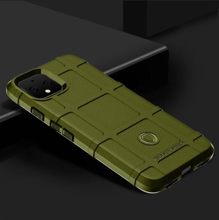 Shockproof Protector Cover Full Coverage Silicone Case for Google Pixel 4 (Green)