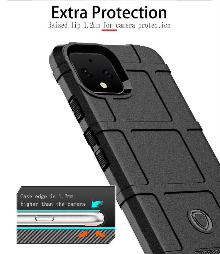 Shockproof Protector Cover Full Coverage Silicone Case for Google Pixel 4 (Green)