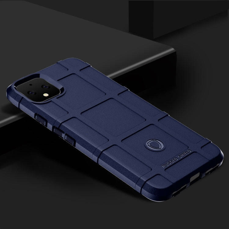 Shockproof Protector Cover Full Coverage Silicone Case for Google Pixel 4 XL (Blue)