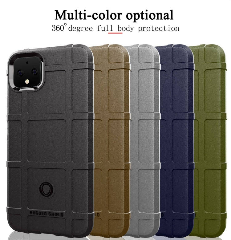 Shockproof Protector Cover Full Coverage Silicone Case for Google Pixel 4 XL (Blue)