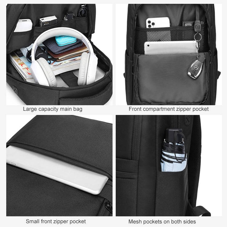 cxs-619 Multifunctional Oxford Laptop Bag Backpack (Dark Gray)
