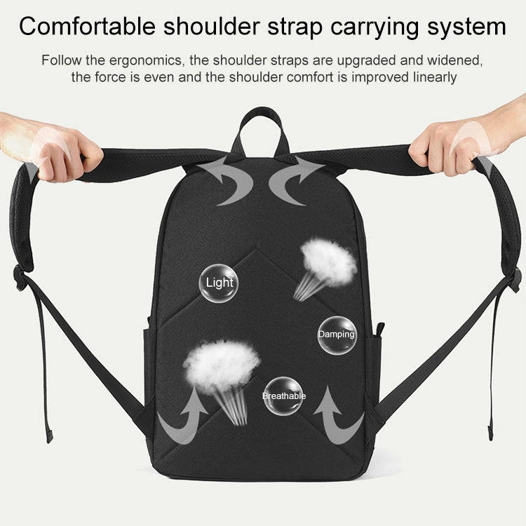 cxs-7301 Multifunctional Oxford Laptop Bag Backpack (Grey)