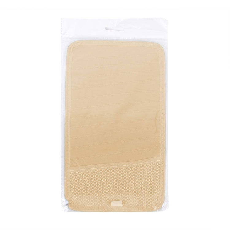 Car Visor CD DVD Disk Card Case Holder Clipper Bag Hold for 12PCS Disks(Khaki)