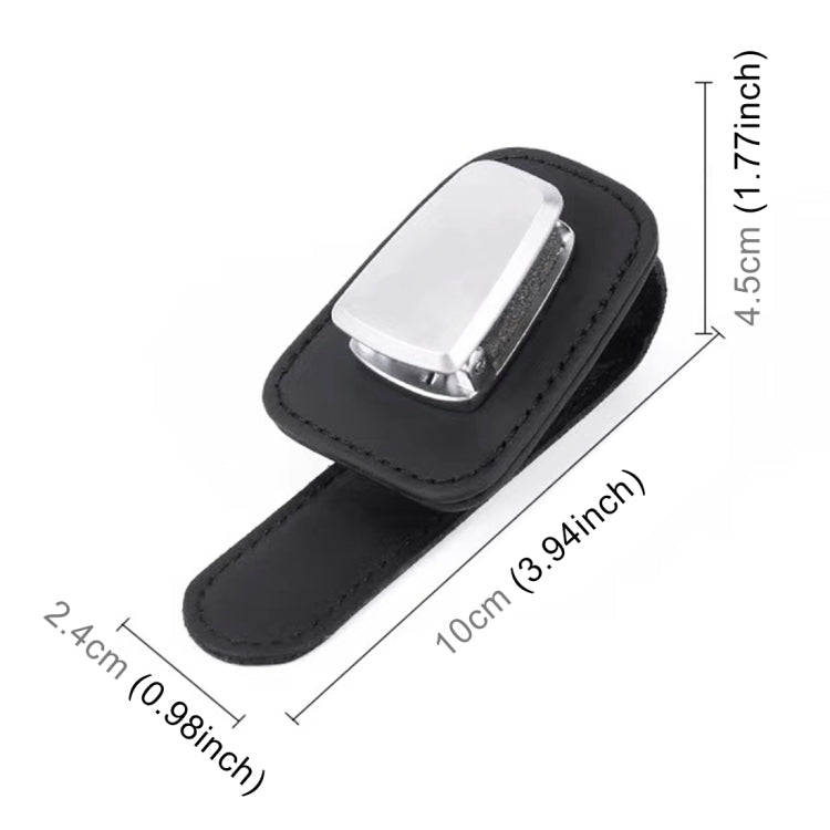 Car Multi-functional Sunglasses Clip Holder(Black)