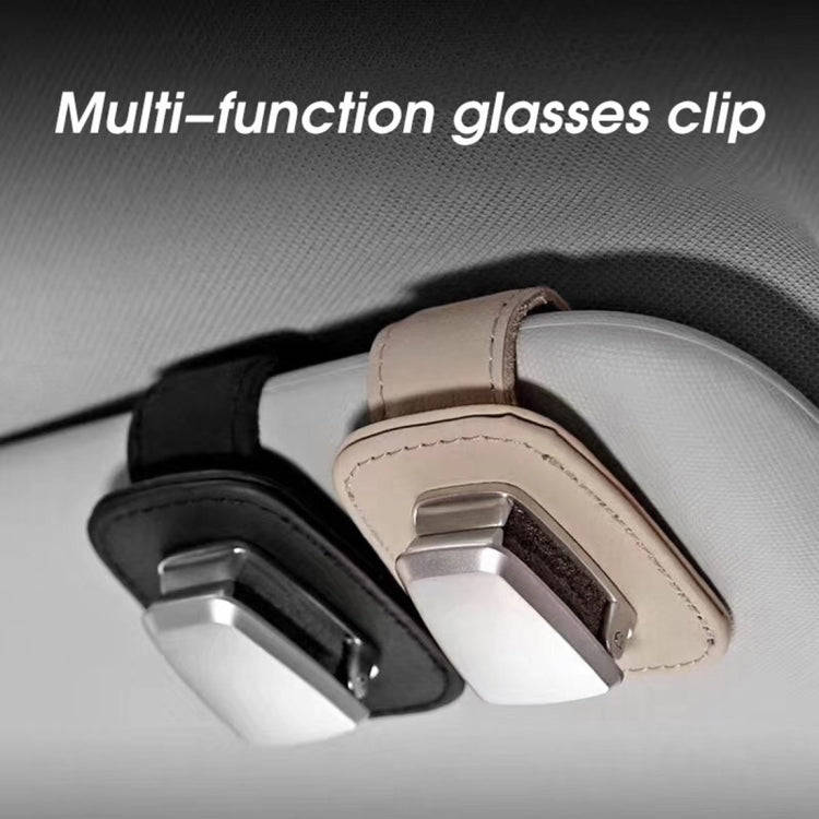 Car Multi-functional Sunglasses Clip Holder(Black)