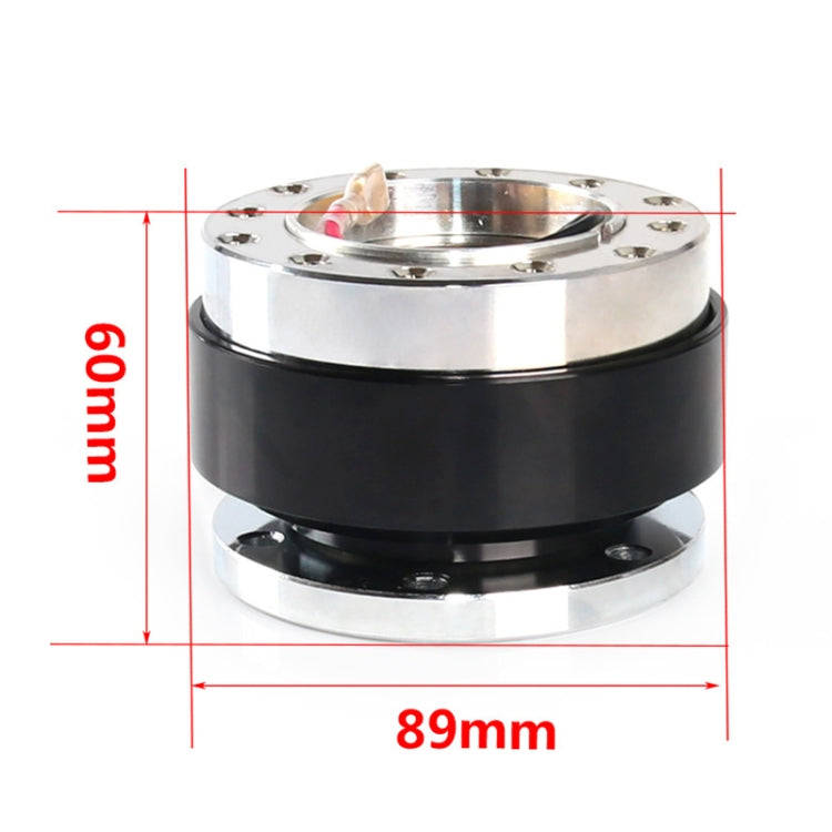 Universal 60mm Car Steering Wheel Quick Release HUB Racing Adapter Snap Off Boss Kit(Black)