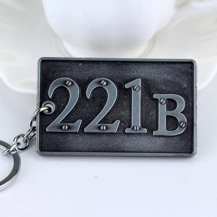 Detective Sherlock 221B Key Chain Car Key Ring Multi-functional Tool Key Holder Key Chains Rings ...