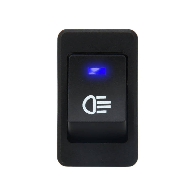 30 Amp 12 Volt Four Plugs LED ON OFF Car Fog Light Switch (Blue Light)