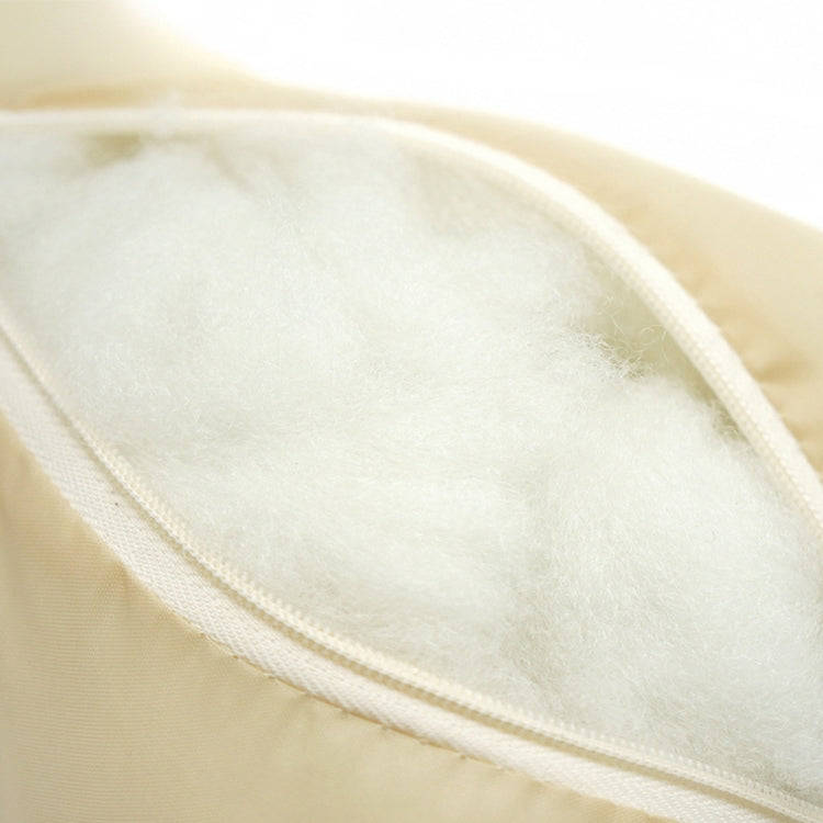Four Seasons Breathable Leather Surface Car Neck Pillow Head Pillow(Beige)