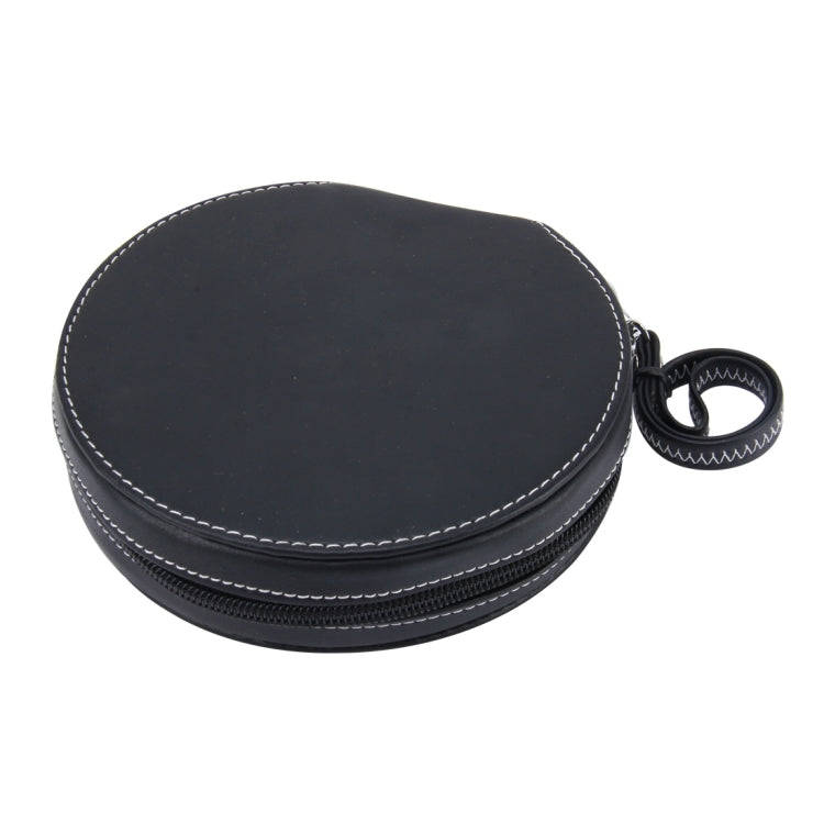 20 CD Disc Storage Case Leather Bag Heavy Duty CD/ DVD Wallet for Car, Home, Office and Travel(Bl...