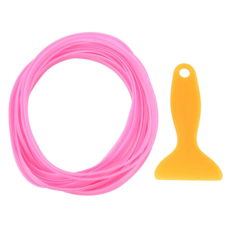 5m Flexible Trim For DIY Automobile Car Interior Moulding Trim Decorative Line Strip with Film Sc...