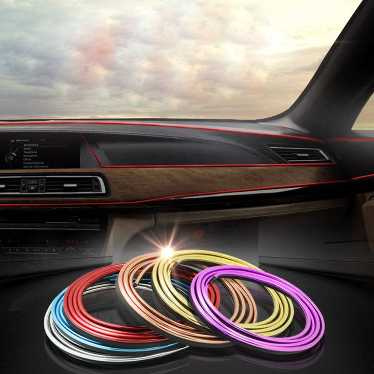 5m Flexible Trim For DIY Automobile Car Interior Moulding Trim Decorative Line Strip with Film Sc...