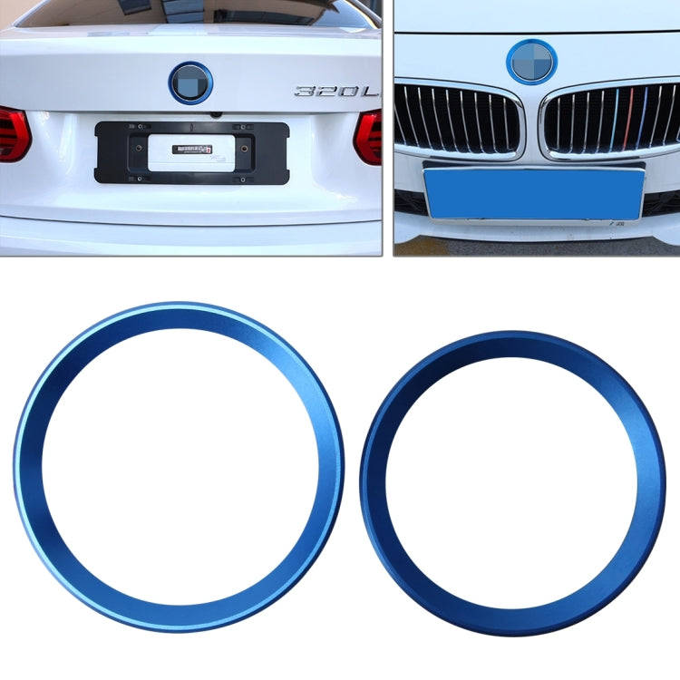 2 PCS/Set Zinc Alloy Steering Wheel Decoration Ring Sticker Logo Car Styling Modification Car Fro...