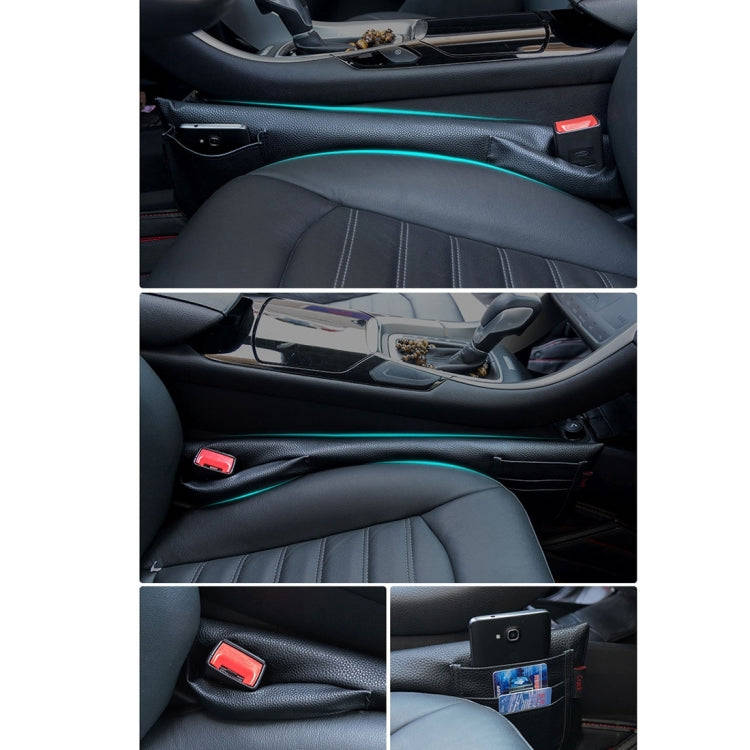 A Pair Universal Car Seat Catcher Gap Console Filler Seat Side Pocket Organizer Catcher Leak-Proo...